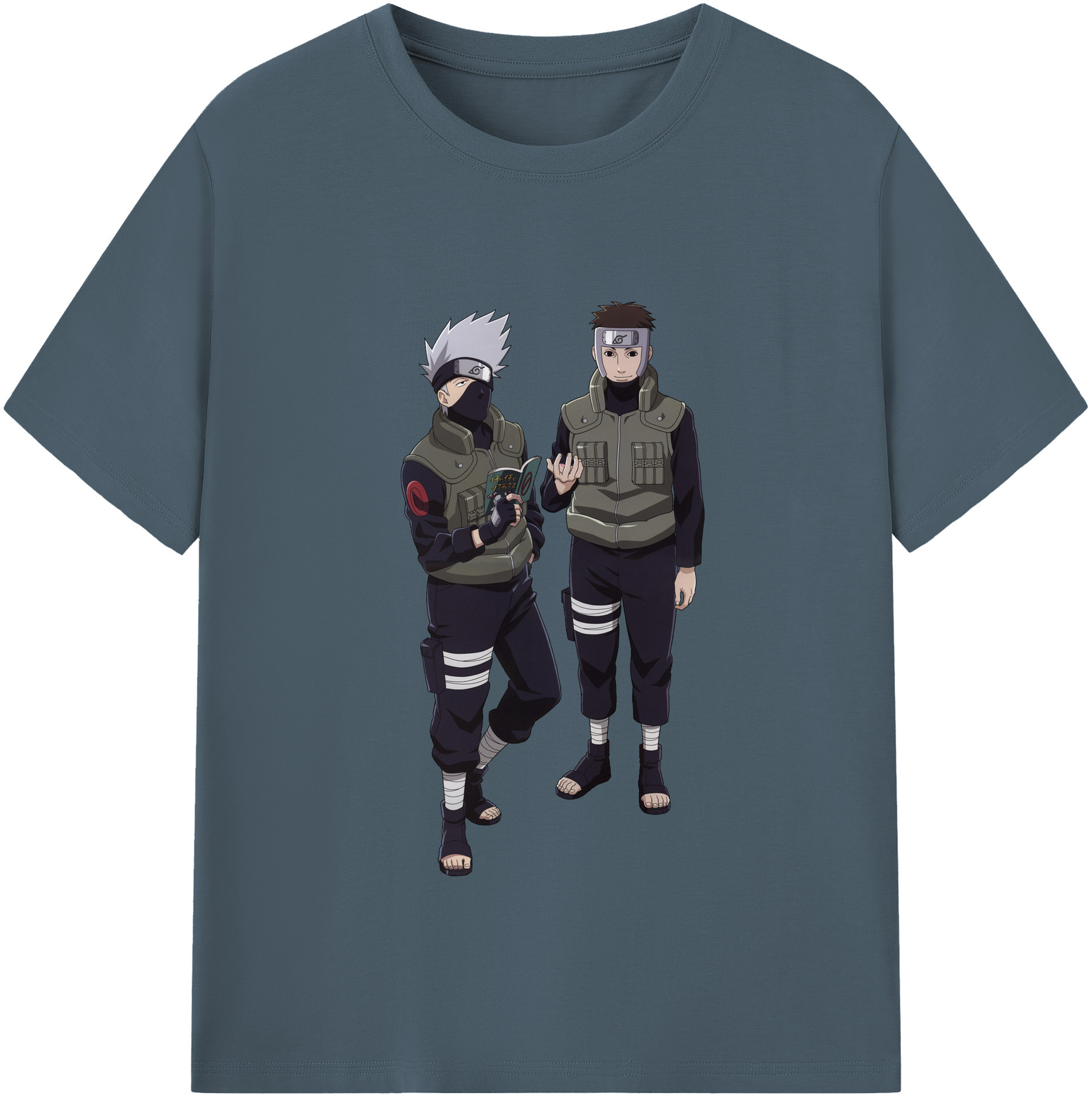 （画像用） NARUTO -ナルト- はたけ カカシ Hatake Kakashi 綿100％半袖Tシャツ（フロントプリント）